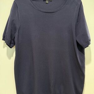 Ann Taylor Deep Blue Knit Top